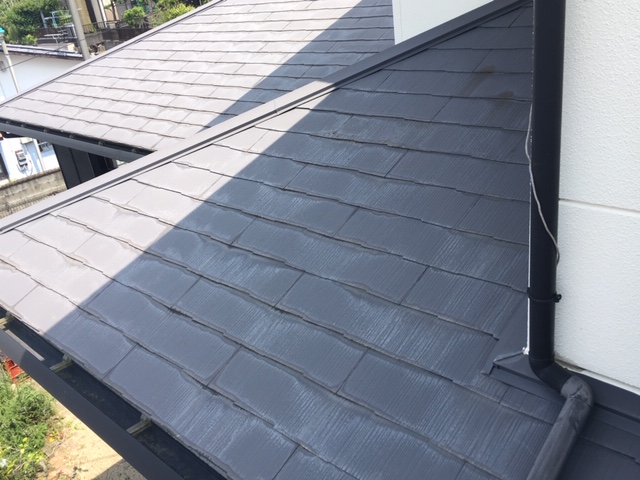 スレート屋根の塗膜劣化参考写真